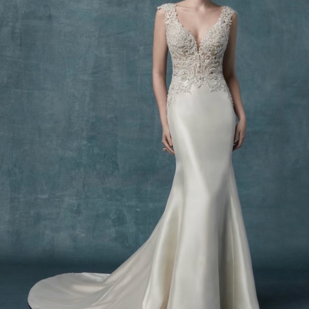 New Maggie Sottero Janelle Bridal Gown, Wedding 8 - Picture 1 of 9